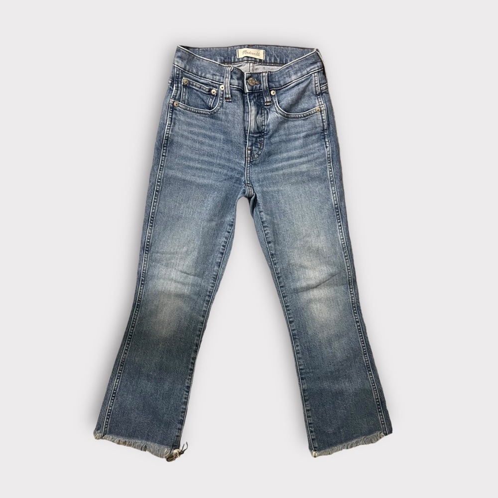 Madewell Blue Boot Cut Jeans with Vintage Flare
